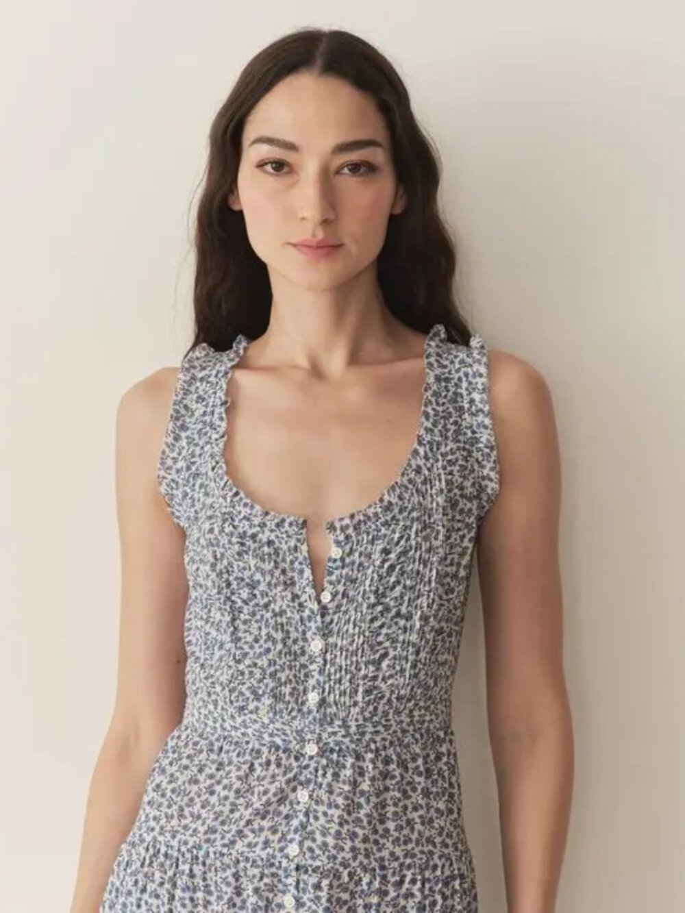 DOEN Ottessa Dress in Cornflower Hillside Bloom, XXS - Picture 6 of 6